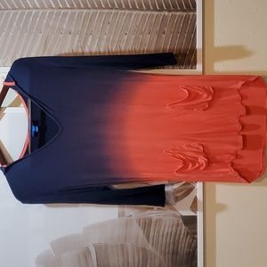 Hooded, 3/4 sleeve tunic